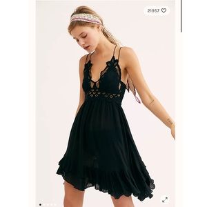 Free People XS Black FP One Adella Slip Dress